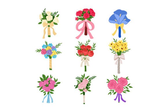 Bouquet Wedding Set Cartoon: A Creative Guide for Designers