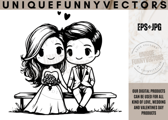 Love and Wedding Illustrations 253: Characters That Tell Your Story
