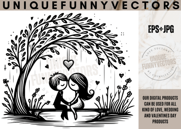 Love and Wedding Svg Vectors 393: More Than Just Cute Designs