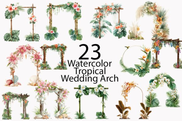 Watercolor Tropical Wedding Arch: A Designer's Guide