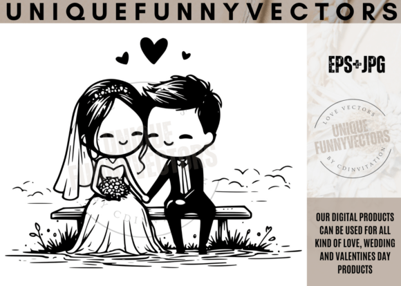 Wedding Couple SVG & Stick Vectors 360: Love in Every Line