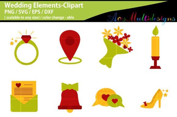 Wedding Elements Clipart: Your Digital Toolkit for Elegant Design