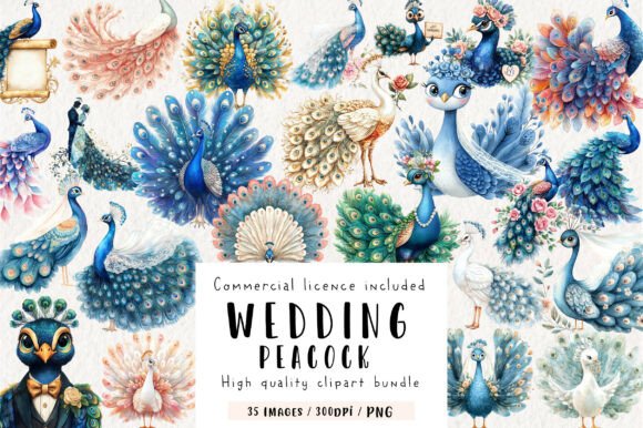 Wedding Peacock Clipart: Your Design Secret Weapon