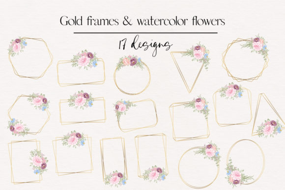 Wedding Romantic Frame: Gold Frames for Every Detail